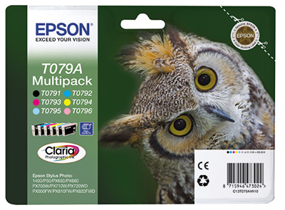Картридж Epson T079A Multipack (C, M, Y, К, Lc, Lm)  (C13T079A4A10)