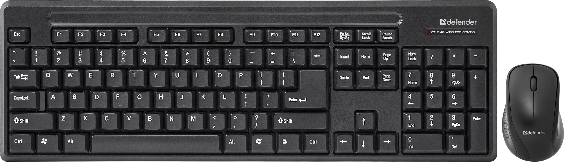 Клавиатура + мышь Defender Princeton C-935 беспроводные, black, USB