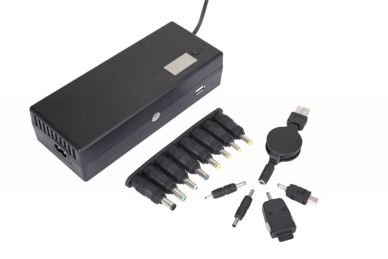 Универсальный блок питания Energenie EG-MC-003 110-220В для ноутбуков, мобильных телефонов и USB устройств, 150Вт  (EG-MC-003)