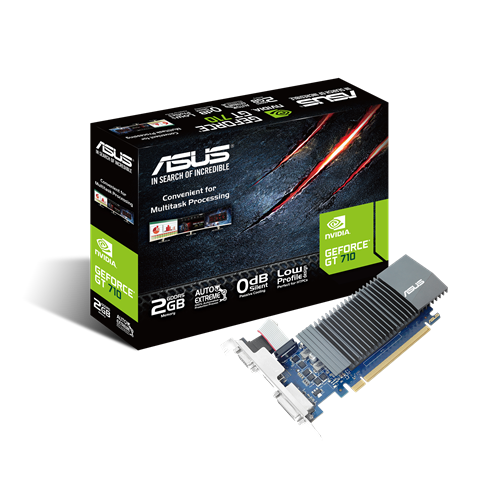 Видеокарта ASUS 2Gb/PCI-E NVIDIA GeForce GT 710 [GDDR5]  (GT710-SL-2GD5)