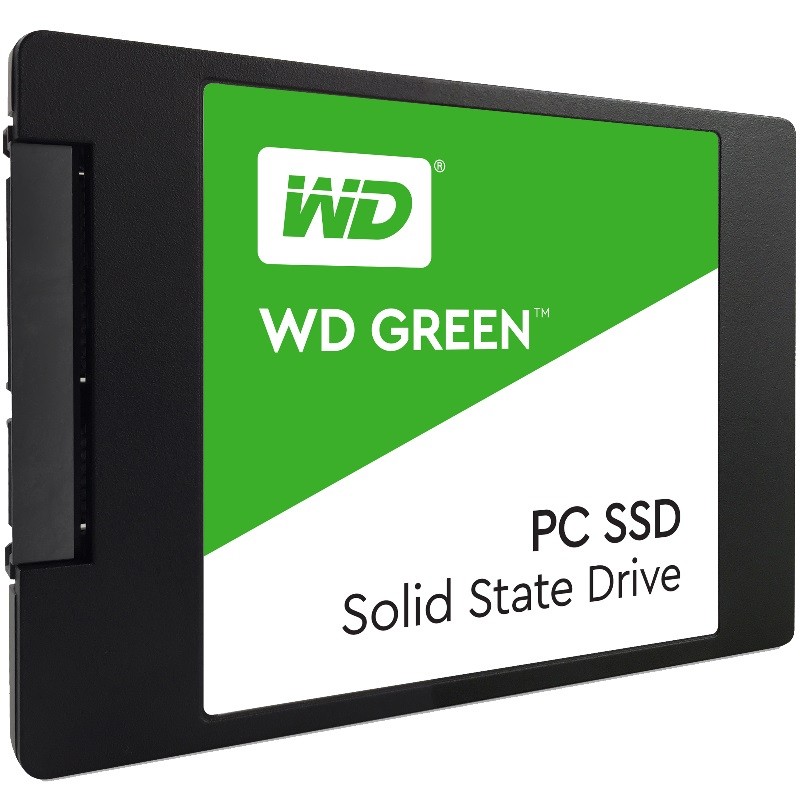 Диск SSD 2.5 120Gb WD Green, SATA 6Gb/s, 540/430MB/s, TLC  (WDS120G1G0A)