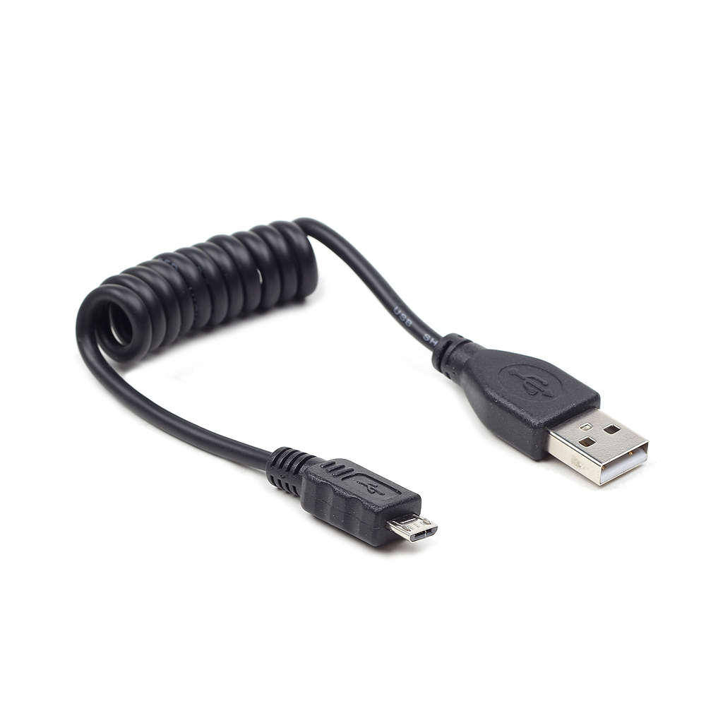 Кабель USB2.0 A-microB Cablexpert, витой, 1.0м  (CC-mUSB2C-AMBM-1M)