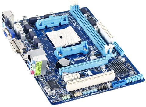 Материнская плата GIGABYTE GA-F2A75M-HD2 Socket FM2/AMD A75/DDR III/PCI-Ex16/VGA/SATA 6Gb/s/USB 3.0/mATX