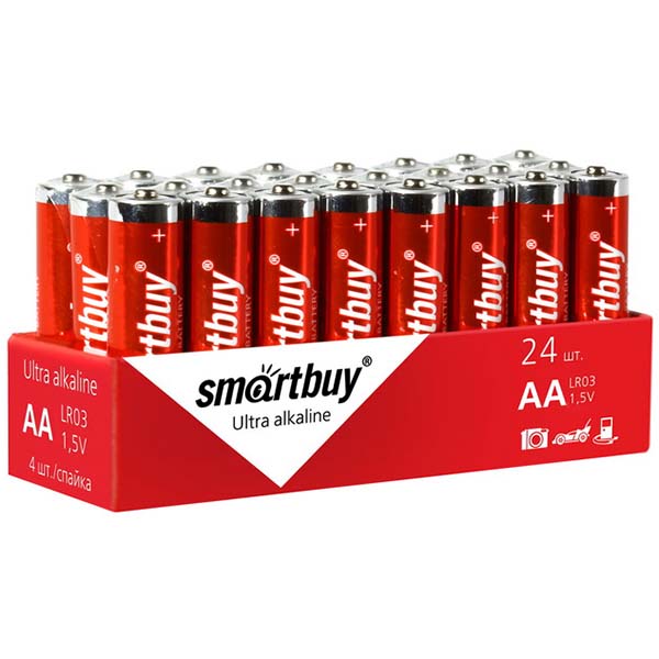 Батарейка AA LR6 Smartbuy  (SBBA-2A24S)