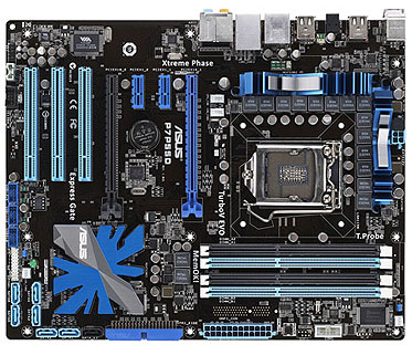 Материнская плата ASUS P7P55D Socket1156/iP55/DDR III/PCI-Ex16/ATX