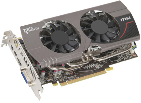 Видеокарта MSI 2Gb/PCI-E R7850 TWIN FROZR 2GD5/OC AMD Radeon HD7850 [DDR5]