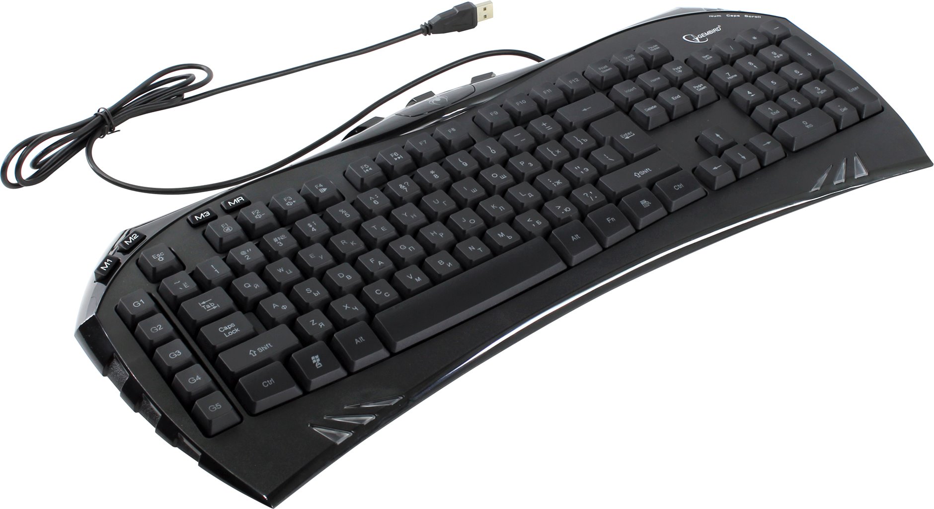 Клавиатура Gembird KB-G100L, игровая, USB