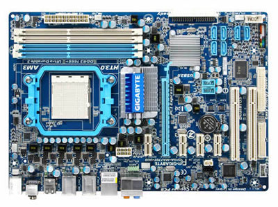 Материнская плата GIGABYTE GA-MA770T-UD3 SocketAM3/AMD770/DDR III/PCI-Ex16/ATX