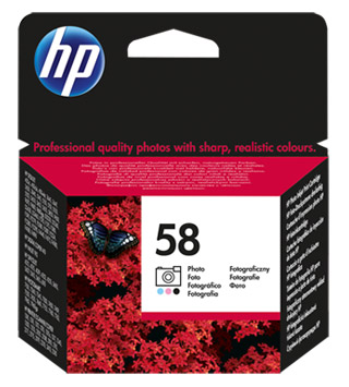 Картридж HP №58 цветной фото   (C6658AE)