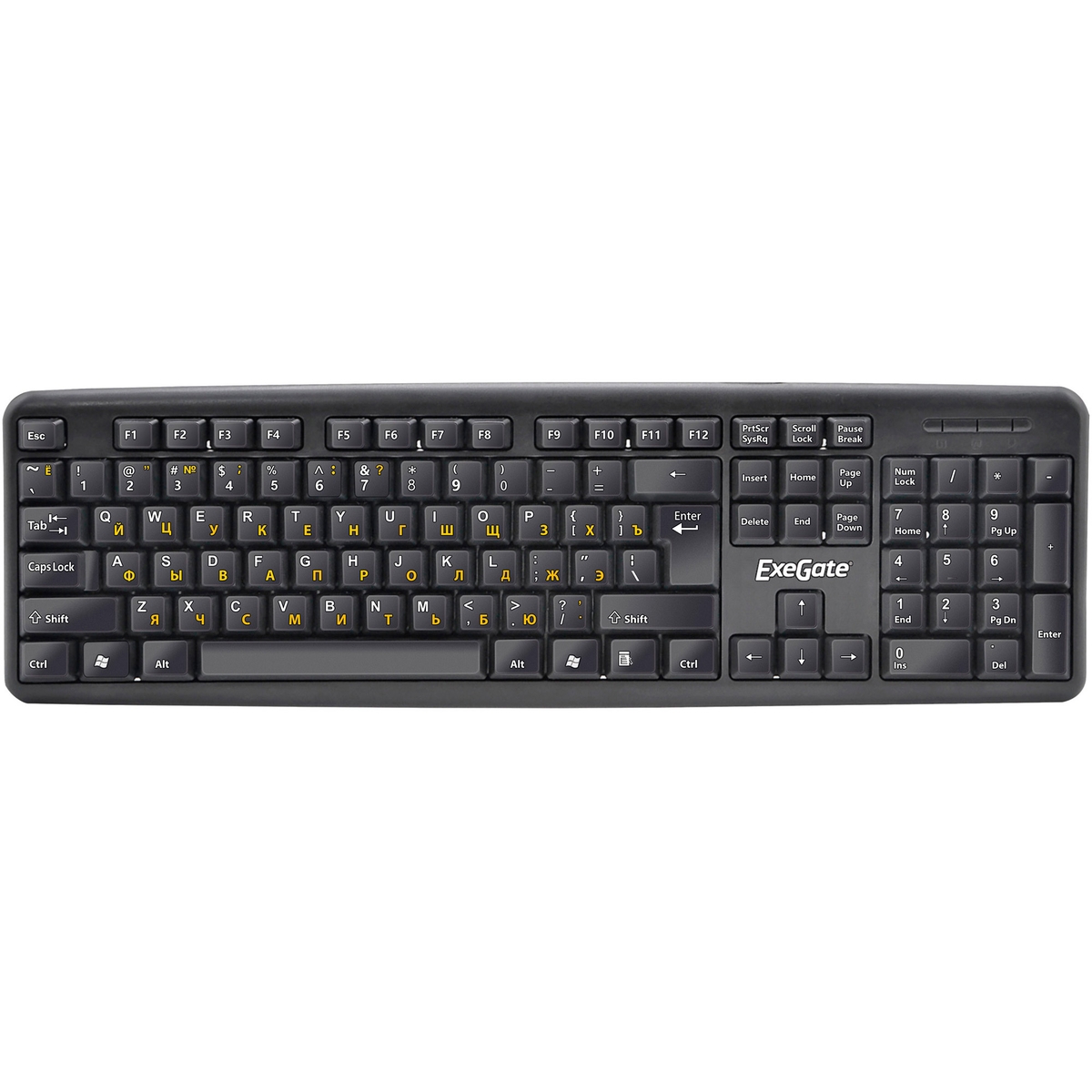 Клавиатура Exegate LY-331L черная, USB  (EX263906RUS)