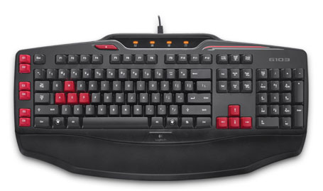 Клавиатура Logitech G103 Gaming Keyboard, USB  (920-004478)/(920-005059)