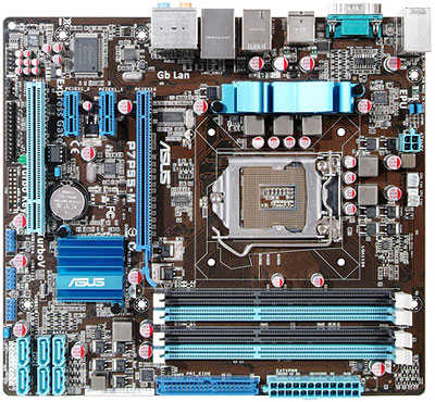 Материнская плата ASUS P7P55-M Socket1156/iP55/DDR III/PCI-Ex16/mATX