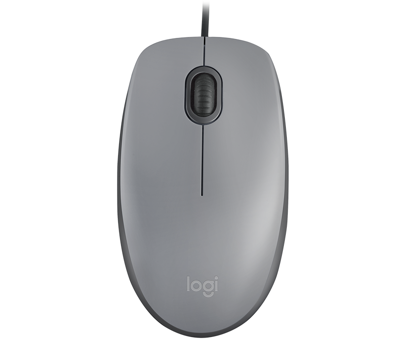 Мышь Logitech M110 Silent оптическая, mid grey, USB  (910-005490)