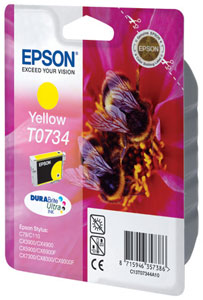 Картридж Epson T0734 желтый  (C13T10544A10)