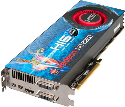 Видеокарта 2048Mb/PCI-E/HIS AMD Radeon HD6950 Fan Turbo [DDR5]  (H695FT2G2M)