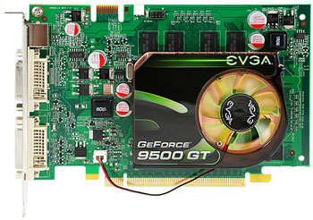 Видеокарта 512Mb/PCI-E/EVGA GeForce 9500GT [DDR2]  (512-P3-N954-TR)