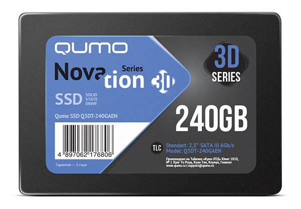 Диск SSD 2.5 240Gb QUMO QM Novation, TLC  (Q3DT-240GAEN)