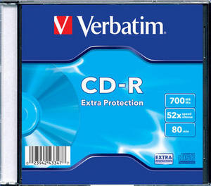 Диск CD-R Verbatim DataLife, 80min, 700Mb