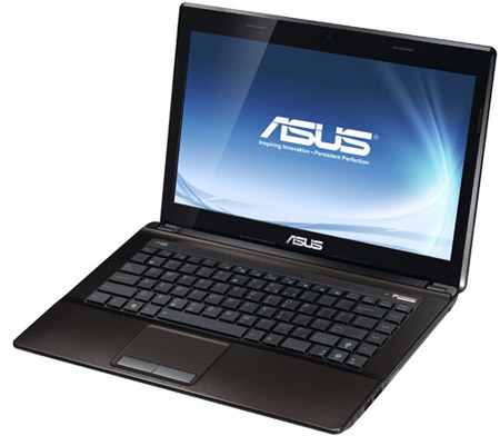 Ноутбук ASUS K43E Intel i3-2350M/4096Mb/320Gb/14 HD/DVD-RW/WiFi/Windows 7™ Home Basic x64  (90N3RADD4W2K15RD13AU)