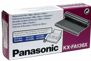 Картридж Panasonic KX-FA136A (2x100m) (лента для  KX-F105 и KX-F131)