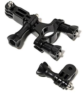 Крепление на трубу, руль, раму велосипеда (диаметром от 1.9см  до 3.5см)  для экстрим-камер GoPro  (GRH30)