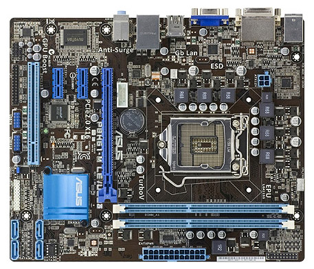 Материнская плата ASUS P8H61-M LX2/SI Socket1155/iH61/DDR III/PCI-Ex16/Video/mATX