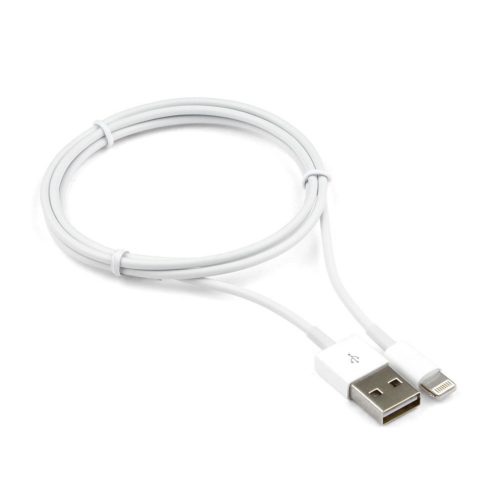 Кабель Cablexpert AM/Lightning, для iPhone5/6/7/8/X, IPod, IPad, 1м, белый  (CC-USB-AP2MWP)