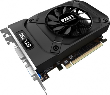 Видеокарта Palit 1Gb/PCI-E GeForce GTX750 StormX OC [DDR5]  (NE5X750S1301 / PA-GTX750 StormX OC 1G)