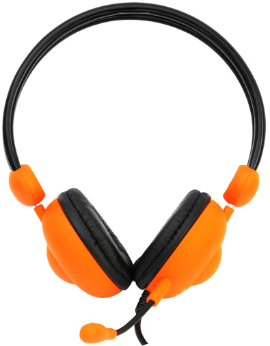Наушники с микрофоном CROWN CMH-942 orange