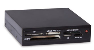 Картридер внутренний Ginzzu GR-116B USB2.0 black