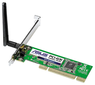 Сетевая карта ASUS PCI-G31 Wireless PCI (802.11g)
