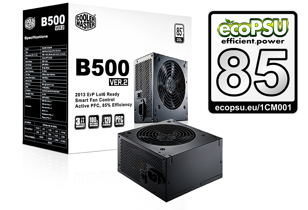 Блок питания Cooler Master B500 ver.2 500W  (RS500-ACABB1-EU)