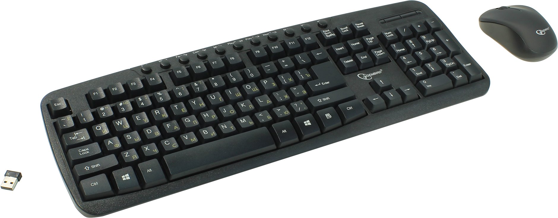 Клавиатура + мышь Gembird KBS-7003, беспроводные, USB