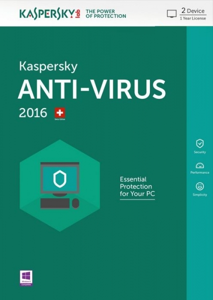 Антивирус Kaspersky Anti-Virus 2016 Russian Edition. 2-Desktop 1 year Base Box  (KL1167RBBFS)