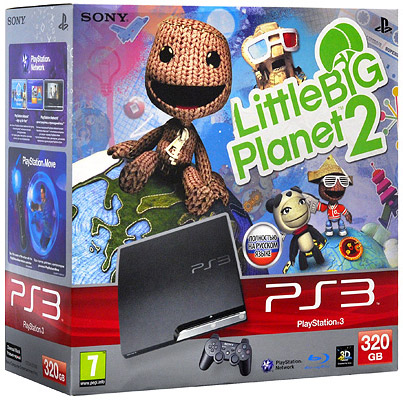 Игровая приставка Sony Playstation 3 320GB (CECH-2508B) + игра LittleBigPlanet 2