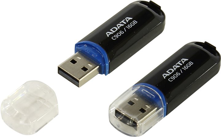 Флэшдрайв 16Gb ADATA C906 USB2.0  (AC906-16G-RBK)