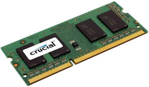 Память SODIMM/DDR III 1024Mb PC-12800, 1600MHz Crucial  (CT12864BF160B)