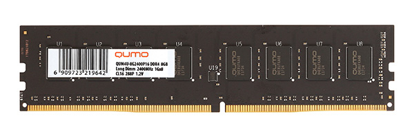 Память DDR4 8Gb PC4-21300, 2666MHz QUMO  (QUM4U-8G2666P19)