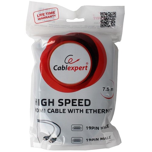 High speed HDMI cable with Ethernet, 7.5 m (CC-HDMI4-7.5M)