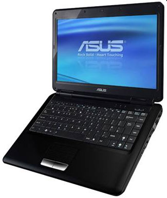 Ноутбук ASUS K40IJ T3100/2048Mb/250Gb/14 HD/X4500/DVD-RW/WiFi/Linux