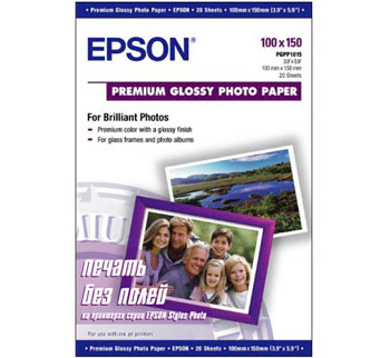 Бумага Epson 100х150мм (C13S041729) Premium Glossy Photo Paper 255 г/м2  50л.