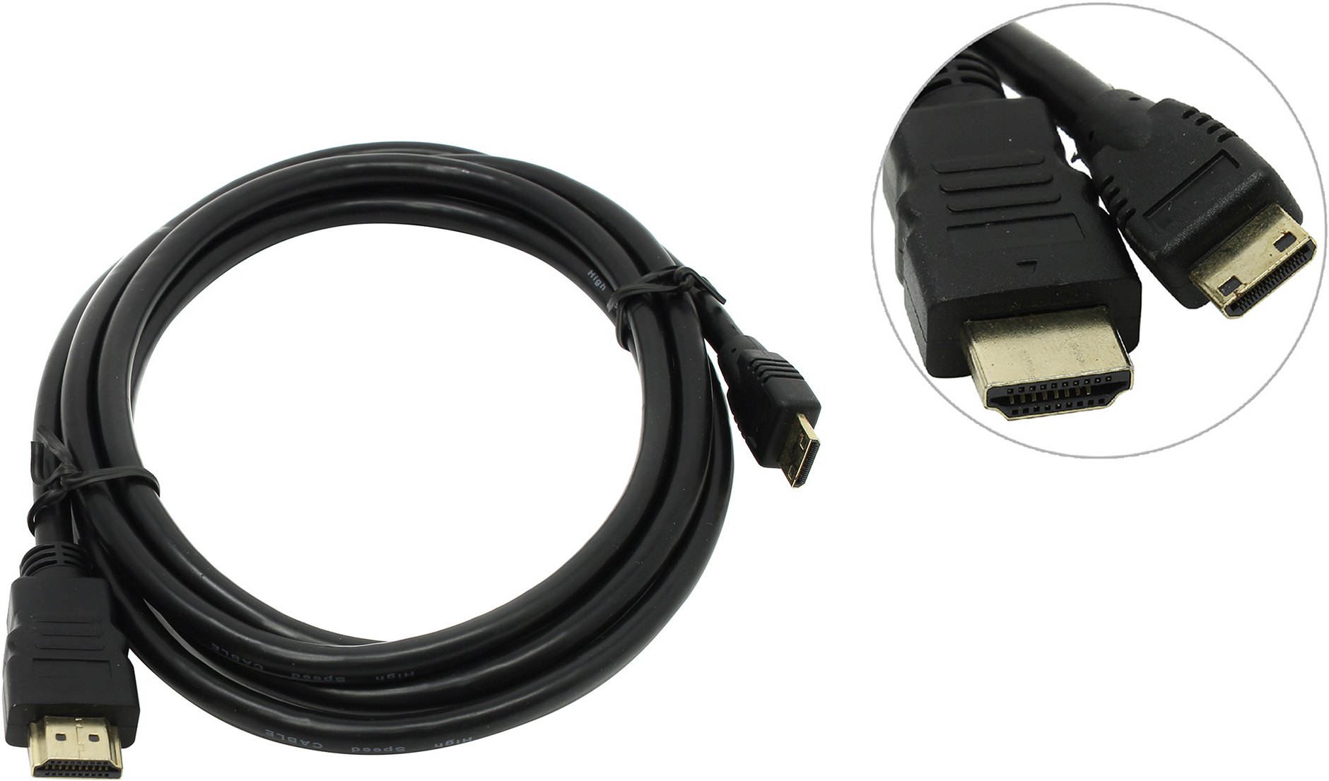 Кабель HDMI-miniHDMI male/male Exegate, 1.8м  (EX257911RUS)