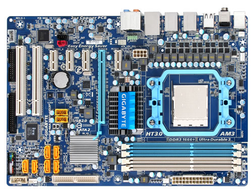 Материнская плата GIGABYTE GA-MA770T-UD3P SocketAM3/AMD770/DDR III/PCI-Ex16/ATX