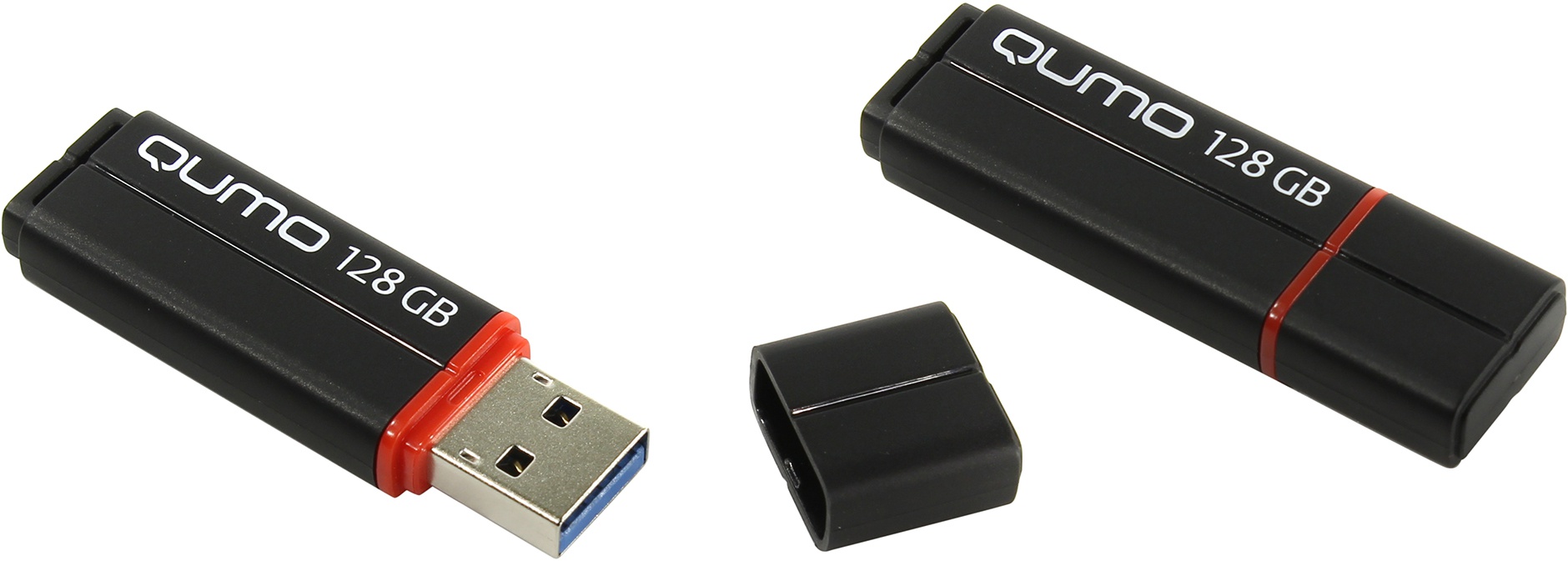 Флэшдрайв 128Gb QUMO Speedster, USB 3.0  (QM128GUD3-SP-black)
