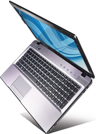 Ноутбук Lenovo IdeaPad Z570G-B802G320S Intel B800/2048Mb/320Gb/15.6 HD/DVD-RW/WiFi/Windows 7™ Starter  (59314614)