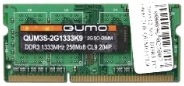 Память SODIMM/DDR III 8Gb PC-12800, 1600MHz QUMO  (QUM3S-8G1600CD11LR)