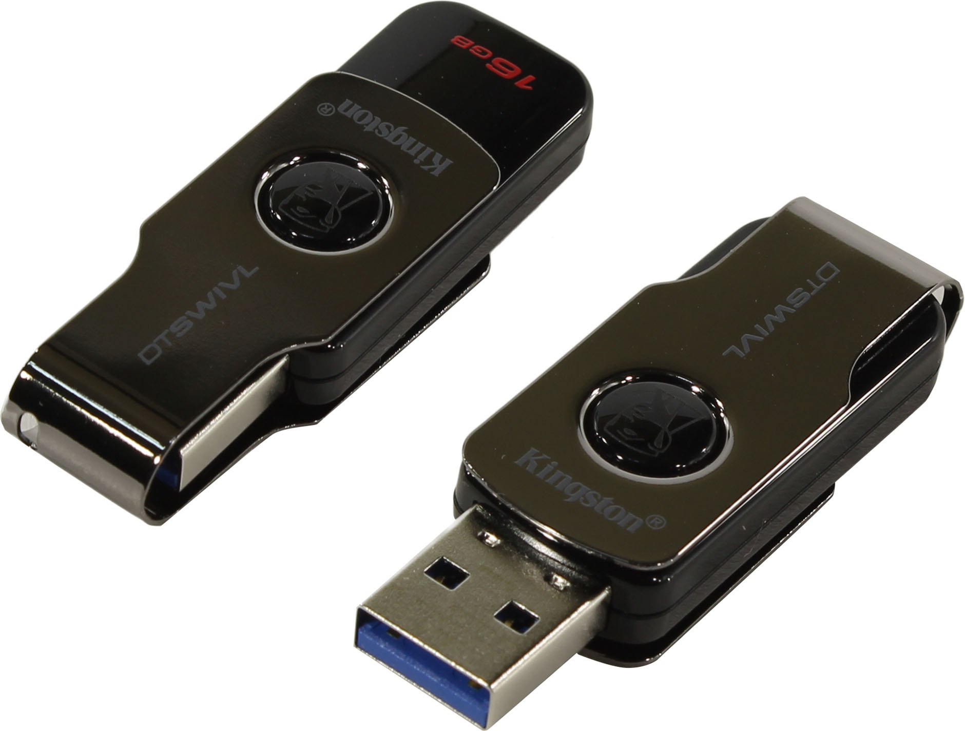 Флэшдрайв 16Gb KINGSTON DataTraveler SWIVL, USB 3.0  (DTSWIVL/16GB)
