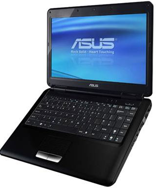 Ноутбук ASUS K40IN T4300/2048Mb/250Gb/14 HD/G102M/DVD-RW/WiFi/Linux