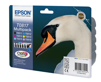 Картридж Epson T0817 Multipack (C, M, Y, K, LC, LM)  (C13T11174A10)
