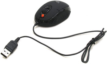 Мышь A4Tech X6-20MD g-лазерная, мини, black, USB+PS/2